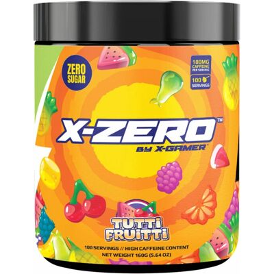 X-Gamer X-Zero Tutti Frutti - Fruchtgummi Getränk - 100 Portionen X-Gamer X-Zero Tutti Frutti - Fruchtgummi Getränk - 100 Portionen