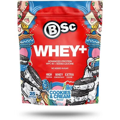 BSC Whey+ Protein 900g Cookies & Cream - Proteinpulver BSC Whey+ Protein 900g Cookies & Cream - Proteinpulver