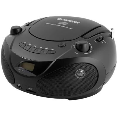 Champion ABB200B - Bærbar boombox CD/Radio/MP3/USB Champion ABB200B - Bærbar boombox CD/Radio/MP3/USB