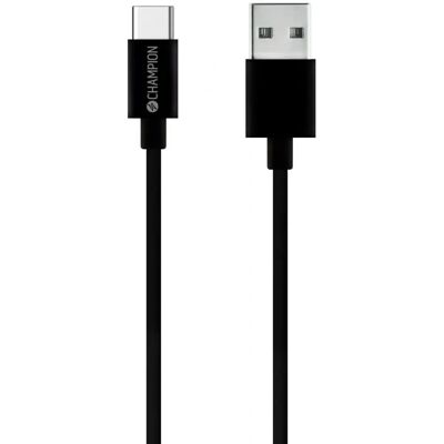 Champion USB-C to USB-A Kaapeli - 1m - Musta Champion USB-C to USB-A Kaapeli - 1m - Musta