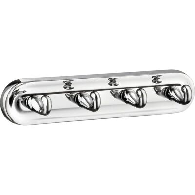 Smedbo K259 Hakenleiste - Versteckte Befestigung - 230mm - Polierte Chromoberfläche - Badezimmerzubehör Smedbo K259 Hakenleiste - Versteckte Befestigung - 230mm - Polierte Chromoberfläche - Badezimmerzubehör