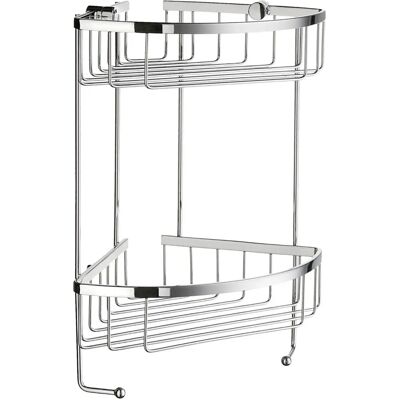 Smedbo Sideline Eckseifenkorb - Doppel, Polierter Chrom - Eckseifenkorb Smedbo Sideline Eckseifenkorb - Doppel, Polierter Chrom - Eckseifenkorb