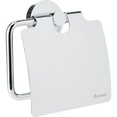 Smedbo Hochwertiger Badezimmer-WC-Rollenhalter mit Deckel - Silber Smedbo Hochwertiger Badezimmer-WC-Rollenhalter mit Deckel - Silber