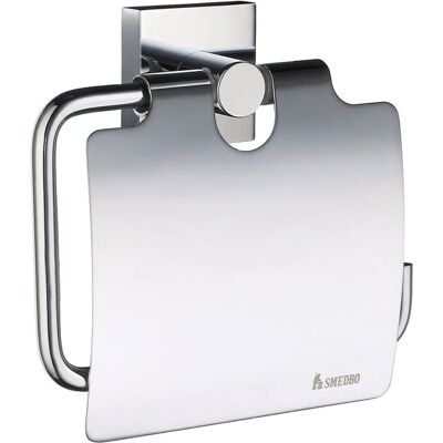 Smedbo House Toilettenpapierhalter mit Deckel - Silber - Toilettenpapierhalter Smedbo House Toilettenpapierhalter mit Deckel - Silber - Toilettenpapierhalter