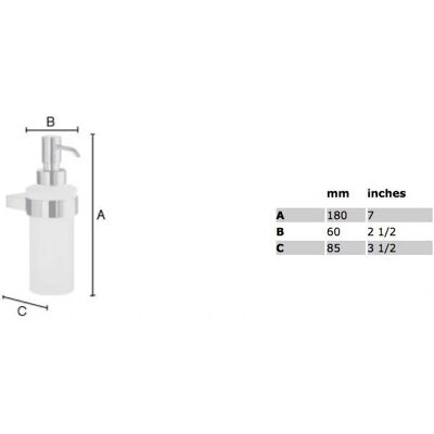 Smedbo Air Seifenspender - Wandmontage - 200ml Smedbo Air Seifenspender - Wandmontage - 200ml