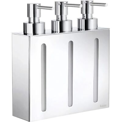 Distributeur de savon triple Smedbo FK259 - Fixation murale Distributeur de savon triple Smedbo FK259 - Fixation murale