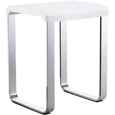 Smedbo Aluminium Duschhocker - Weißes Polypropylen - Bademöbel Smedbo Aluminium Duschhocker - Weißes Polypropylen - Bademöbel