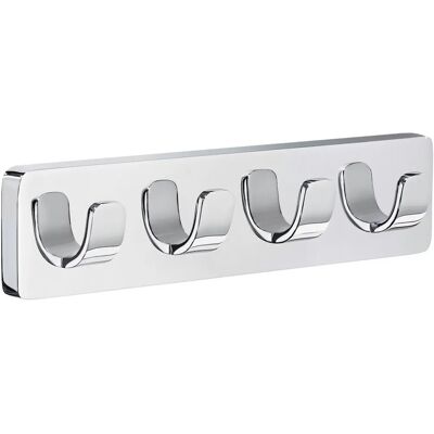 Smedbo Ice Kiillottettu Kromi Towel Hook Rack - Badetuchhakenleiste Smedbo Ice Kiillottettu Kromi Towel Hook Rack - Badetuchhakenleiste