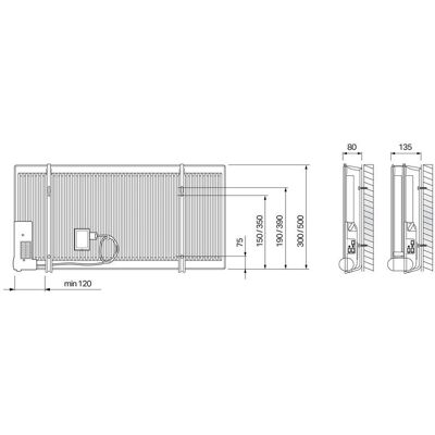 Pax Elektrisk Oljeinklädd Radiator - 1200W, 500mm Hög Pax Elektrisk Oljeinklädd Radiator - 1200W, 500mm Hög