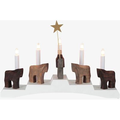 Star Trading Staffans Fålar - Tre adventslysestake - 45cm Star Trading Staffans Fålar - Tre adventslysestake - 45cm