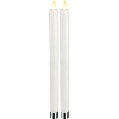 Candela Elettrica LED Star Trading 064-70 - Fiamma tremolante - 30cm - Bianco Candela Elettrica LED Star Trading 064-70 - Fiamma tremolante - 30cm - Bianco