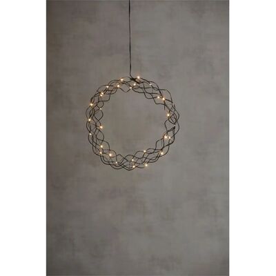 Star Trading - Czarna dekoracyjna łańcuch LED Curly 30 cm Star Trading - Czarna dekoracyjna łańcuch LED Curly 30 cm