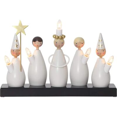 Star Trading Lucia Pöytäkynttiläjalka - Puu-figuurit - Kodikas Joulukoriste Star Trading Lucia Pöytäkynttiläjalka - Puu-figuurit - Kodikas Joulukoriste