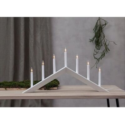 Ozdoba świeca Star Trading Strzała - Biała - Podstawka na świece - 69cm Ozdoba świeca Star Trading Strzała - Biała - Podstawka na świece - 69cm