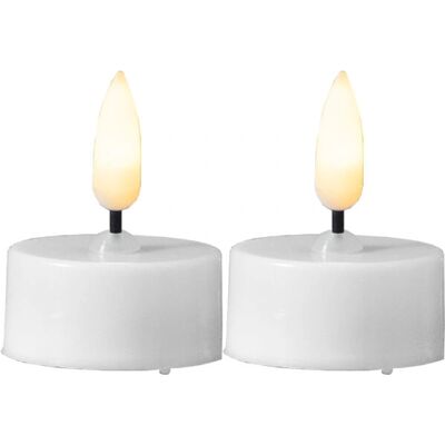 Star Trading TINDRA LED-kynttilä - Valkoinen - Sisätiloihin - 2 kpl Star Trading TINDRA LED-kynttilä - Valkoinen - Sisätiloihin - 2 kpl