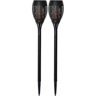 Star Trading 2er Set LED-Solar Fackeln Schwarz Star Trading 2er Set LED-Solar Fackeln Schwarz