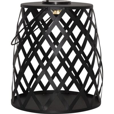 Star Trading Calabria Solar Lyhty - LED Musta, 26x28cm Star Trading Calabria Solar Lyhty - LED Musta, 26x28cm
