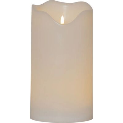 Star Trading LED-Kerze - 20cm - Weiß - Mit Timer Star Trading LED-Kerze - 20cm - Weiß - Mit Timer