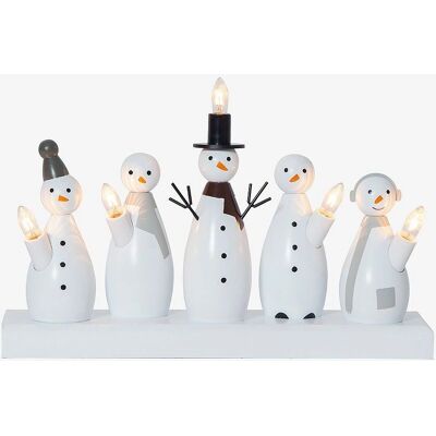 Star Trading Snømann 21 cm - Tre adventslysestake - Juledekorasjon Star Trading Snømann 21 cm - Tre adventslysestake - Juledekorasjon