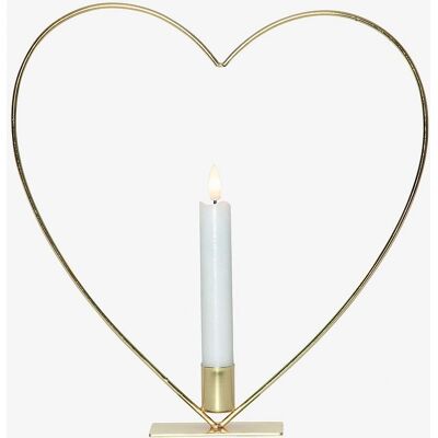 Star Trading Innenraumdekoration Flamme Heart - Messing - Dekor Star Trading Innenraumdekoration Flamme Heart - Messing - Dekor