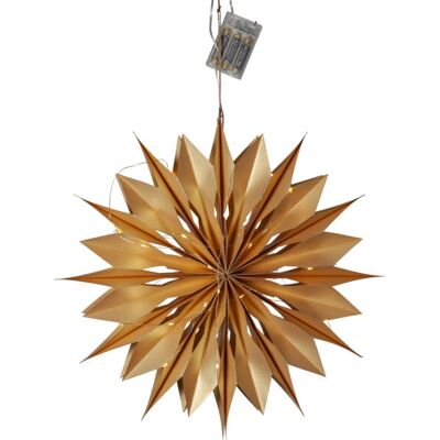 Star Trading - Papierowa gwiazda Flinga - Złota - LED - Gwiazda dekoracyjna Star Trading - Papierowa gwiazda Flinga - Złota - LED - Gwiazda dekoracyjna