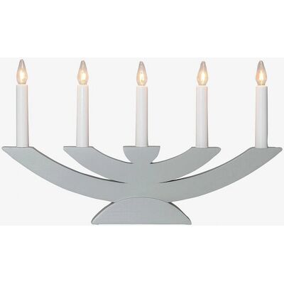 Star Trading Navida 24 cm - Gris - Support à Bougies de l'Avent - Décoration de Noël - Publicité Star Trading Navida 24 cm - Gris - Support à Bougies de l'Avent - Décoration de Noël - Publicité