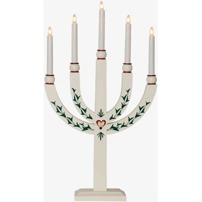 Star Trading Elias Tradition 61 cm - Hvid lysestage - Lysestage Star Trading Elias Tradition 61 cm - Hvid lysestage - Lysestage
