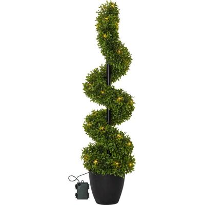 Star Trading Buxbom - Kunstig formet buksbom 65cm med lys - Indendørs/udendørs Star Trading Buxbom - Kunstig formet buksbom 65cm med lys - Indendørs/udendørs