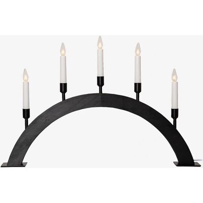 Star Trading Vind 38cm Sort Adventslysestage - Adventslysestaker Star Trading Vind 38cm Sort Adventslysestage - Adventslysestaker