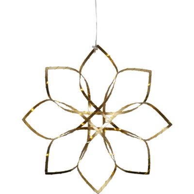 Star Trading Amaze 40 cm Złota Wewnętrzna LED Gwiazda - Dekoracyjna Zawieszka Star Trading Amaze 40 cm Złota Wewnętrzna LED Gwiazda - Dekoracyjna Zawieszka