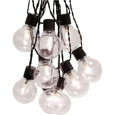 Star Trading - Utendørs LED-lyslenke - 16 LED i varm hvit - 4,5 m - svart Star Trading - Utendørs LED-lyslenke - 16 LED i varm hvit - 4,5 m - svart