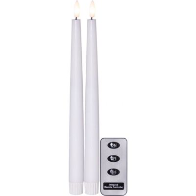 Star Trading LED Kerze - 28cm - Weiß - Mit Fernbedienung Star Trading LED Kerze - 28cm - Weiß - Mit Fernbedienung