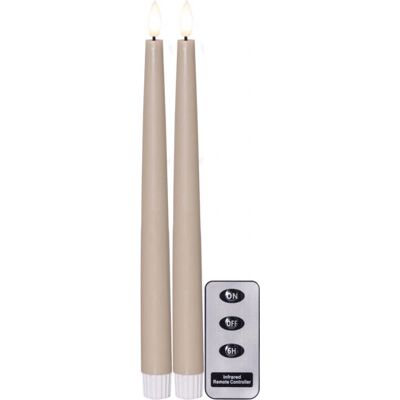 Star Trading 061-86 LED Kerze - Beige - Natürlicher Flackereffekt - 28cm Star Trading 061-86 LED Kerze - Beige - Natürlicher Flackereffekt - 28cm