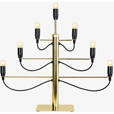 Star Trading Milano Messing Lysestake - 7 Lys - Moderne Design Star Trading Milano Messing Lysestake - 7 Lys - Moderne Design