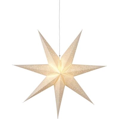 Star Trading Paperitähti Sensy - Ripustettava - 7-tahko - 70cm - Valkoinen Star Trading Paperitähti Sensy - Ripustettava - 7-tahko - 70cm - Valkoinen