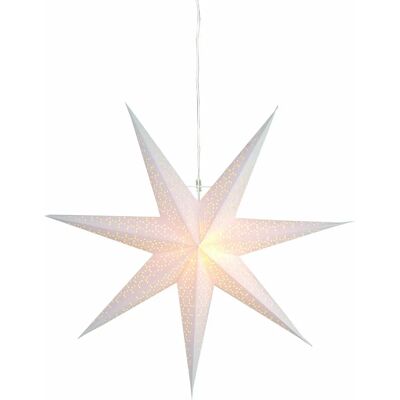STAR TRADING Hvit Papirstjerne - 70cm Dekorasjon STAR TRADING Hvit Papirstjerne - 70cm Dekorasjon