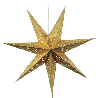 Star Trading Papirstjerne - Innendørs - 70cm - Gull - E14 Star Trading Papirstjerne - Innendørs - 70cm - Gull - E14