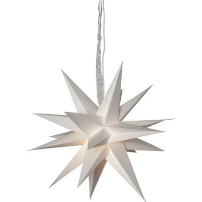 Star Trading 501-91 Weihnachtsanhänger Stern weiß - Weihnachtsornament Star Trading 501-91 Weihnachtsanhänger Stern weiß - Weihnachtsornament