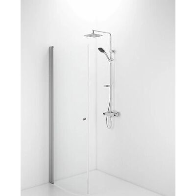 Ifö 058900190 Brusekabine - Sikkerhedsglas, Mat aluminiumsprofil, Håndtag/Knap Ifö 058900190 Brusekabine - Sikkerhedsglas, Mat aluminiumsprofil, Håndtag/Knap