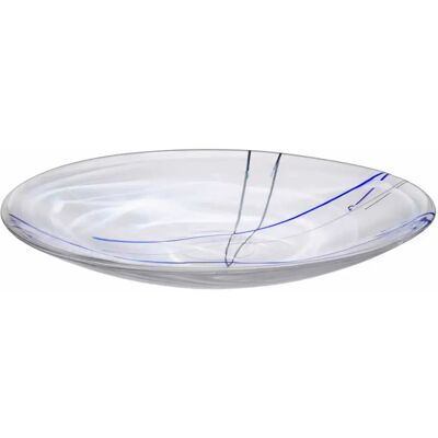 Kosta Boda 7070610 Dekorativ skål - Kontrast hvid 38cm Kosta Boda 7070610 Dekorativ skål - Kontrast hvid 38cm