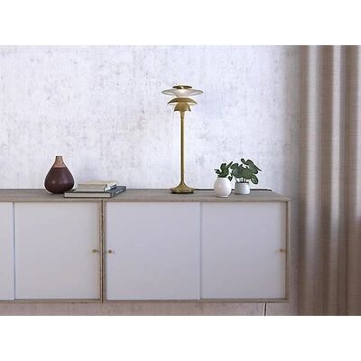 Belid Picasso 46cm Tischleuchte Antik Messing - G4 Belid Picasso 46cm Tischleuchte Antik Messing - G4