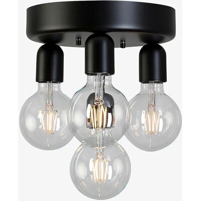 Belid Regal Globe Deckenleuchte - Schwarz, 4x E27, Dimmbar Belid Regal Globe Deckenleuchte - Schwarz, 4x E27, Dimmbar