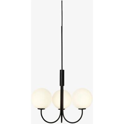 Suspension Herstal Belid Ballon Globe - Noir, Verre opale - G9 - Publicité Suspension Herstal Belid Ballon Globe - Noir, Verre opale - G9 - Publicité