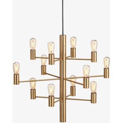 Herstal Herstal Belid Manola Suspension Multi Bras Laiton Satiné - Publicité Herstal Herstal Belid Manola Suspension Multi Bras Laiton Satiné - Publicité