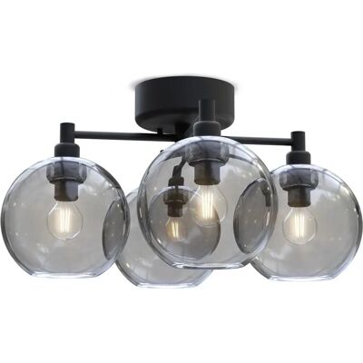 Belid Gloria Globe taklampe - Metall, Røykglass - Taklampe Belid Gloria Globe taklampe - Metall, Røykglass - Taklampe