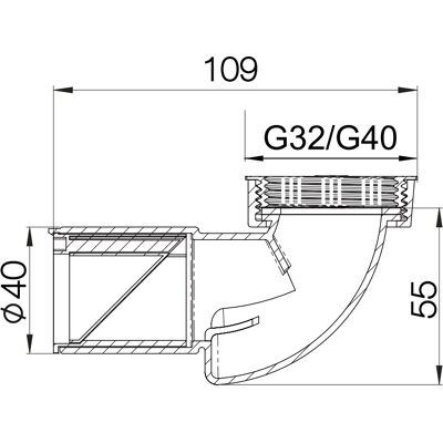 Purus 1.½X40mm afløbssrør med sifon - Hvid - Afløbssrør Purus 1.½X40mm afløbssrør med sifon - Hvid - Afløbssrør