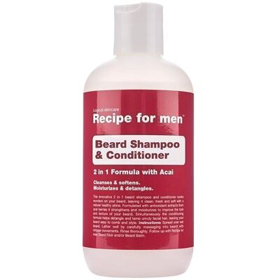 Recipe for Men Beard Shampoo & Conditioner - Beard Care Recipe for Men Beard Shampoo & Conditioner - Beard Care