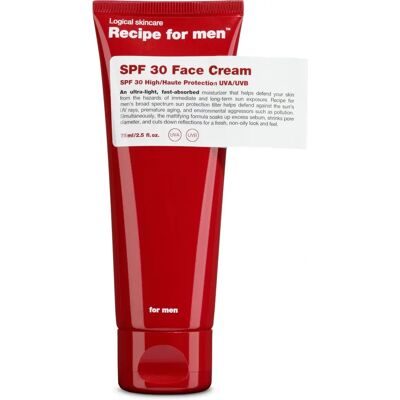Recipe for Men SPF 30 Gesichtscreme - Sonnenschutz Recipe for Men SPF 30 Gesichtscreme - Sonnenschutz