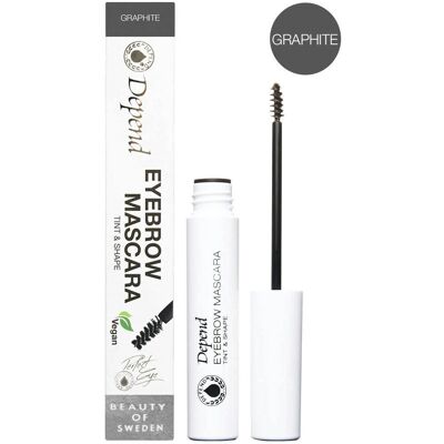Depend Perfect Eye Wenkbrauw Mascara Tint & Vorm - Graphiet Depend Perfect Eye Wenkbrauw Mascara Tint & Vorm - Graphiet