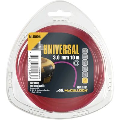 McCulloch - Filo in nylon 3mm x 10m - Linea per decespugliatore McCulloch - Filo in nylon 3mm x 10m - Linea per decespugliatore